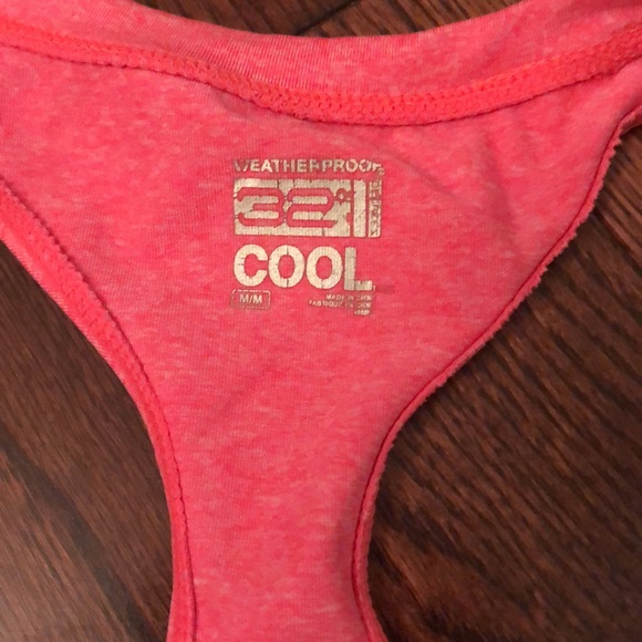 Racer back coral coloured tank - Picture 4 of 4